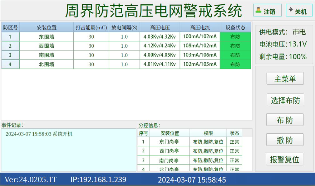 高壓電網(wǎng)周界報(bào)警系統(tǒng)監(jiān)獄等強(qiáng)制性場(chǎng)所專(zhuān)用